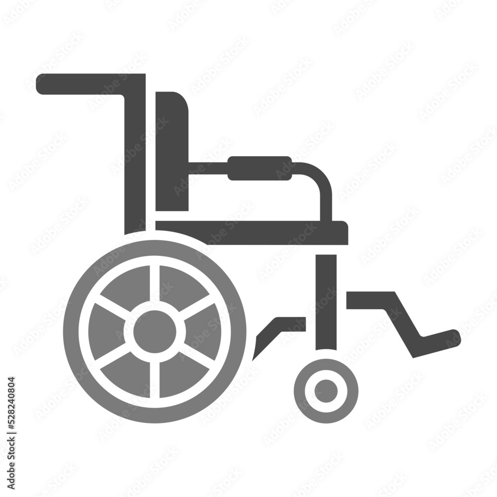 Handicapped Greyscale Glyph Icon