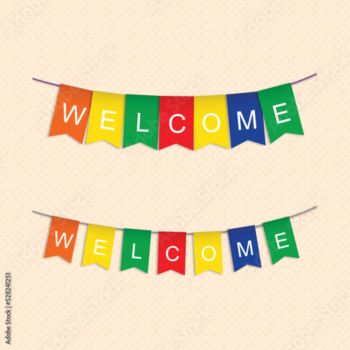 Welcome banner for classroom and office