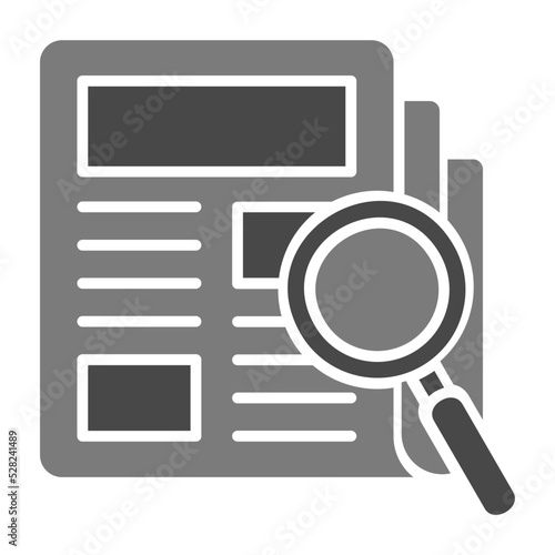 Research Greyscale Glyph Icon © Maan Icons