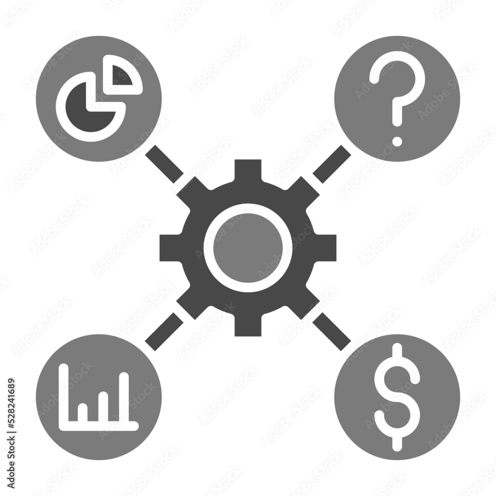 Efficiency Greyscale Glyph Icon Efficiency Greyscale Glyph Icon