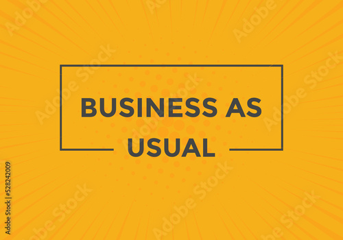 Fotografie Business as usual button