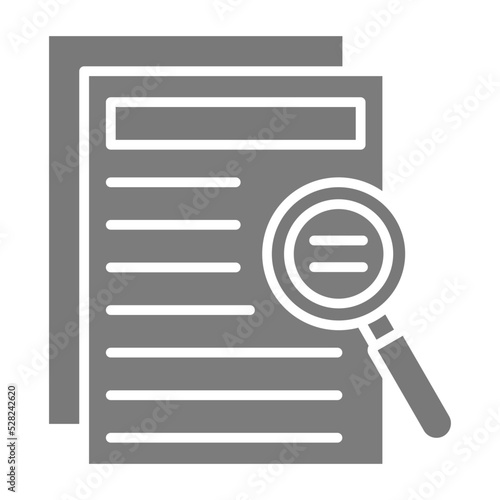 Investigation Greyscale Glyph Icon