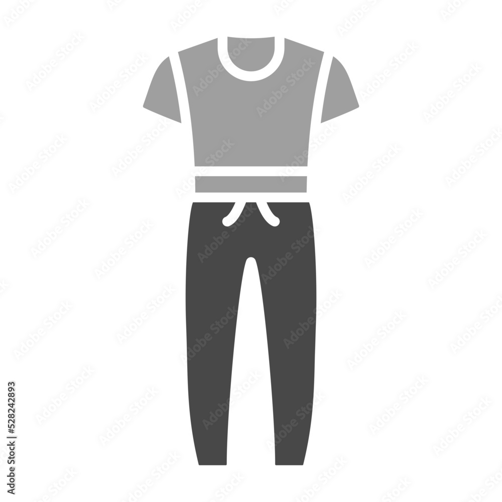 Jumpsuit Greyscale Glyph Icon Jumpsuit Greyscale Glyph Icon