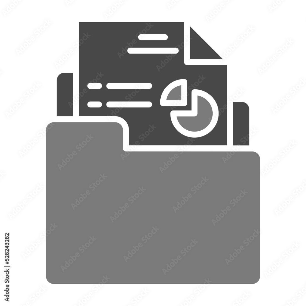 Folder Greyscale Glyph Icon