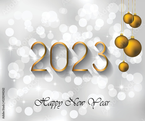 2023 Happy New Year background.