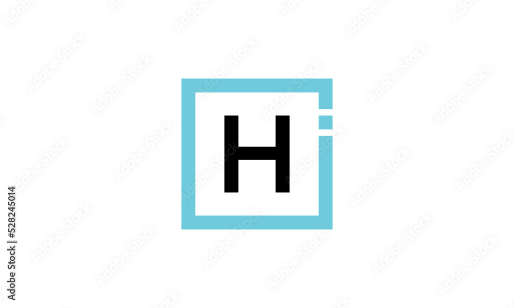 Abstract letter HI logo design template. Impossible creative sign. Vector icon Abstract letter HI logo design template. Impossible creative sign. Vector icon