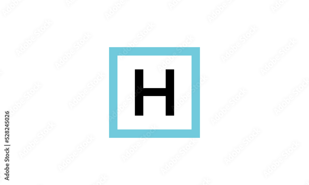 Abstract letter H logo design template. Impossible creative sign. Vector icon Abstract letter H logo design template. Impossible creative sign. Vector icon