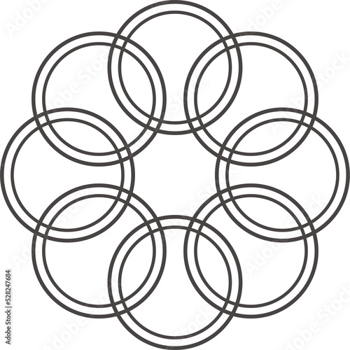 circle geometric stack