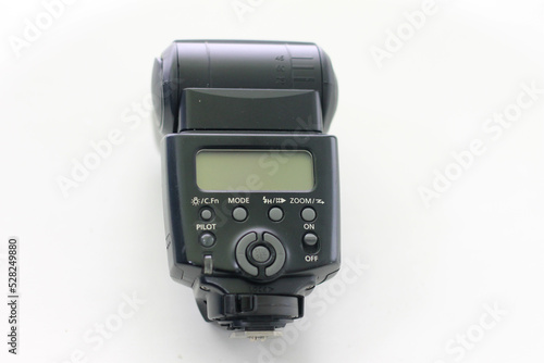 ttl camera flash with screen control and hot shoe for mounting photo