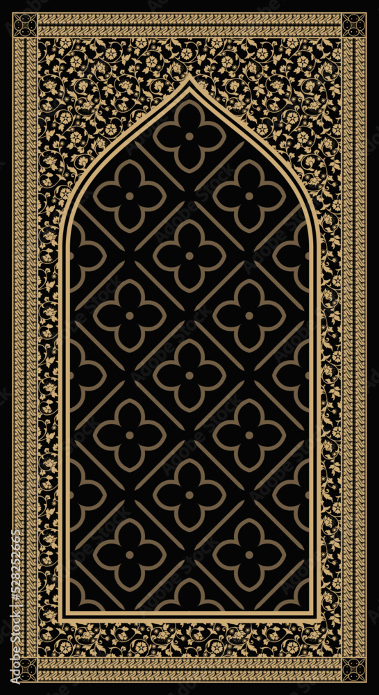 prayer mat batik style design 02 Stock Vector Adobe Stock