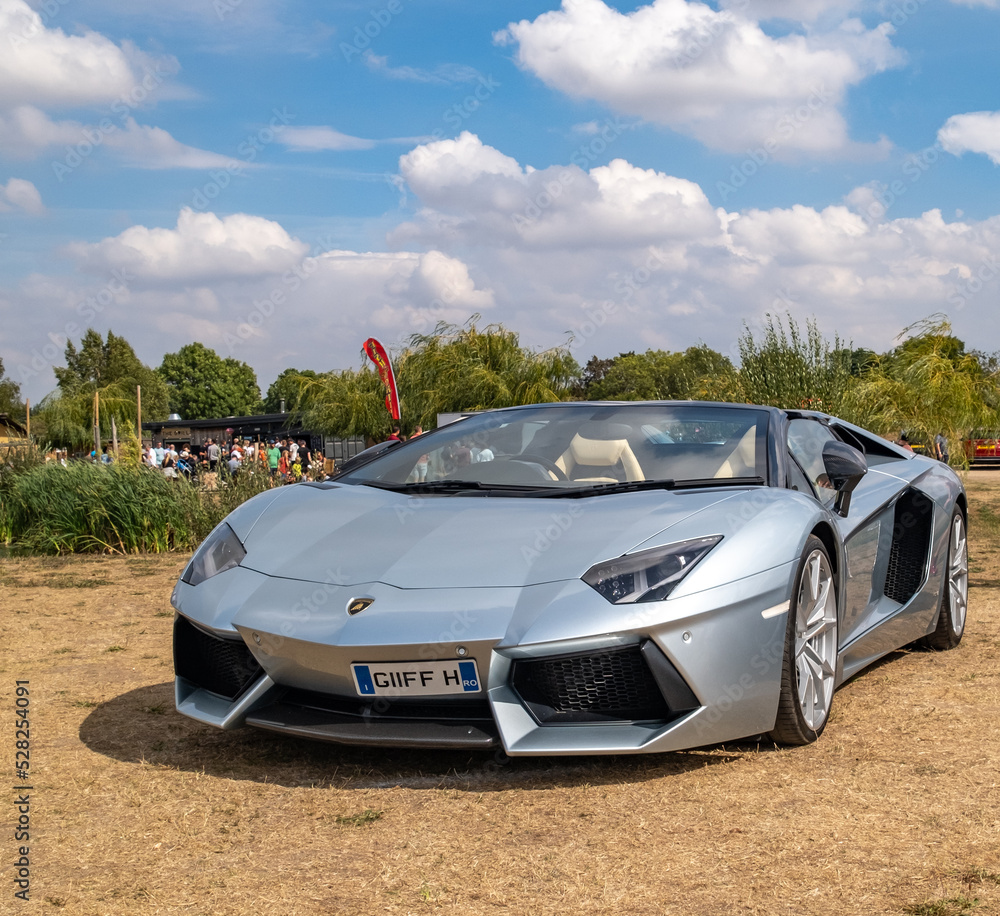 Old Buckenham, Norfolk, UK September 03 2022. Aventador on display at the free to