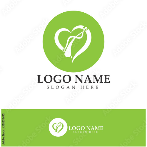 Hair treatment logo hair transplantation logo,removal logo vector image design illustration