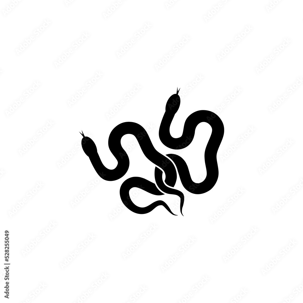 Obraz premium Snake icon isolated on white background