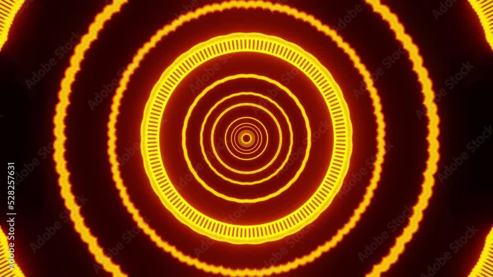 Sun ring VJ loop tunnel background Sun ring VJ loop tunnel background