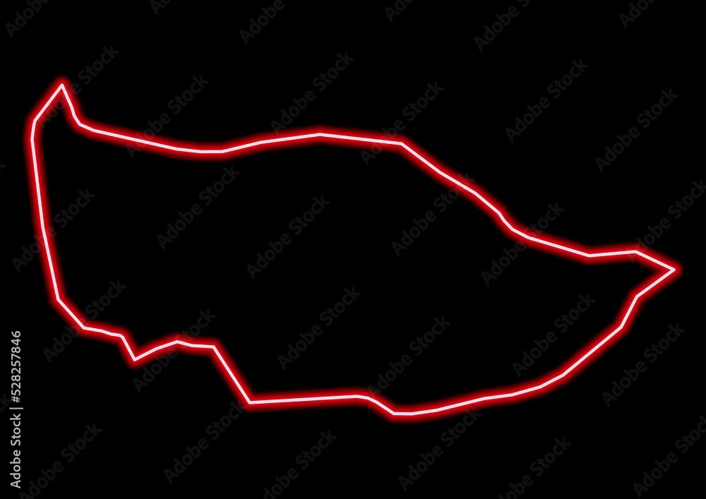 Red glowing neon map of Zug Switzerland on black background. Red glowing neon map of Zug Switzerland on black background.