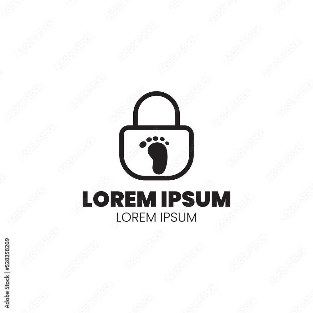 the shape of the door lock with the sole of the foot in the middle represents the security form of a system. every theft there will be a trace left behind. this logo represents that concept, this logo the shape of the door lock with the sole of the foot in the middle represents the security form of a system. every theft there will be a trace left behind. this logo represents that concept, this logo