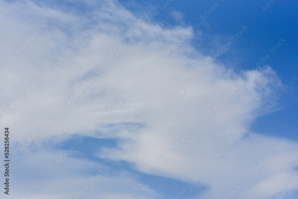 Blue sky and white clouds, the freshness of the new day. The bright blue background gives a feeling of relaxation as in the sky, the scenery of the blue sky and the light of the sun. Blue sky and white clouds, the freshness of the new day. The bright blue background gives a feeling of relaxation as in the sky, the scenery of the blue sky and the light of the sun.