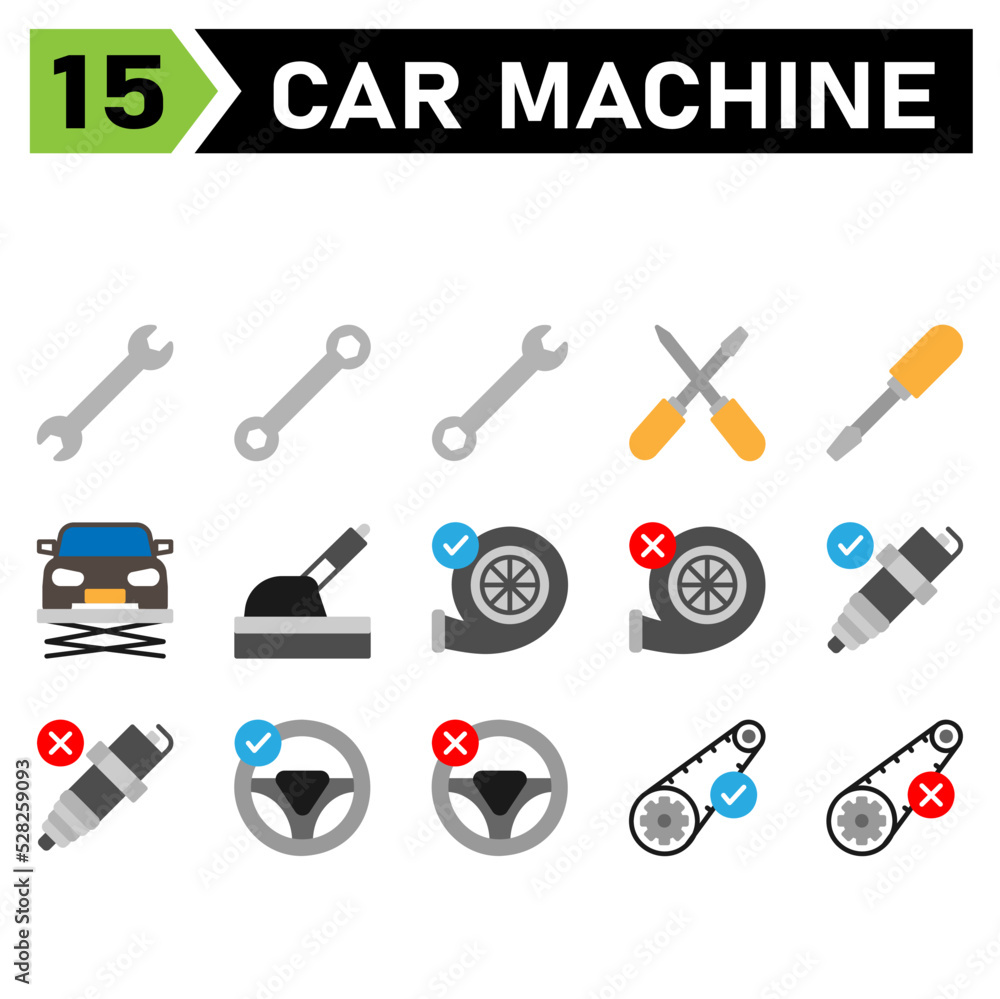 car machine icon set include tools, tool, wrench, setting, car, screwdriver, lift, service, maintenance, automobile, handbrake, brake, turbo, machine, engine, accept, broken, spark, plug, mechanic car machine icon set include tools, tool, wrench, setting, car, screwdriver, lift, service, maintenance, automobile, handbrake, brake, turbo, machine, engine, accept, broken, spark, plug, mechanic