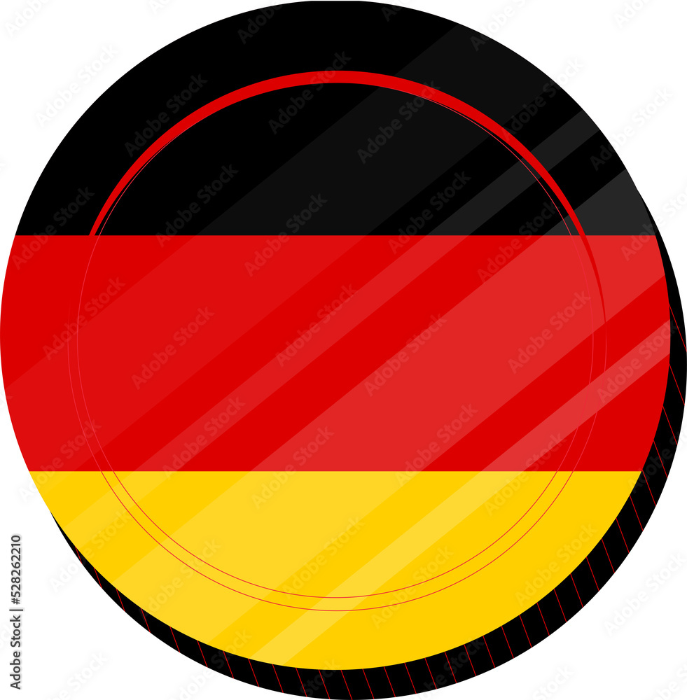 Naklejka premium German Flag vector hand drawn flag,EUR hand drawn flag