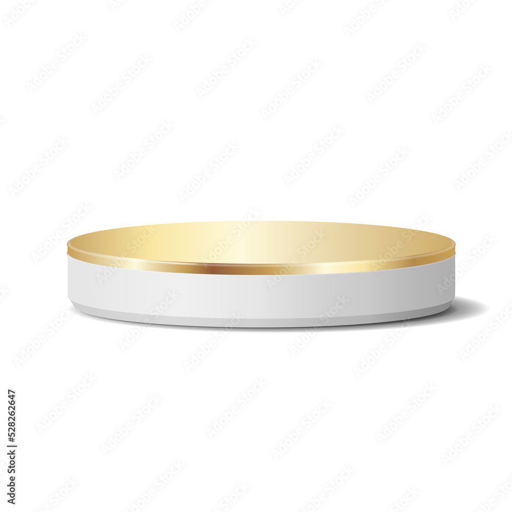 Gold podium for mock up product display. Gold podium for mock up product display.