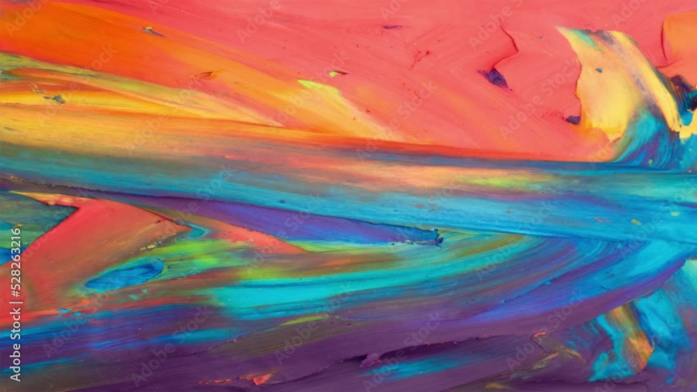 Stop motion plasticine animation LGBT flag. Perfectly loop-able footage. Hand sculpting cartoon animation style.