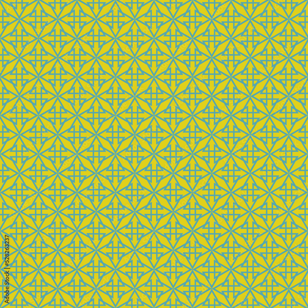 Tile yellow green and blue vector pattern Tile yellow green and blue vector pattern