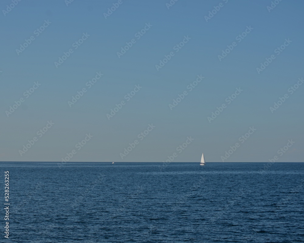 sailing ship yacht in the sea