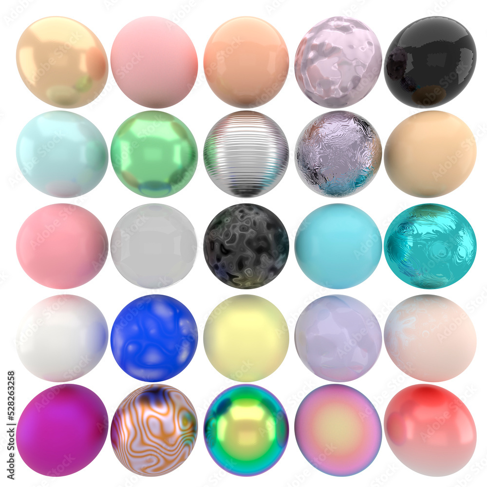 Texture spheres. Realistic 3D balls of different material. Collection matte and shiny round forms from steel, plastic. Branding, company identity template, colorful geometric shapes set. Texture spheres. Realistic 3D balls of different material. Collection matte and shiny round forms from steel, plastic. Branding, company identity template, colorful geometric shapes set.