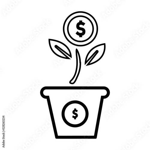 Budget, income, profit, return on investment icon