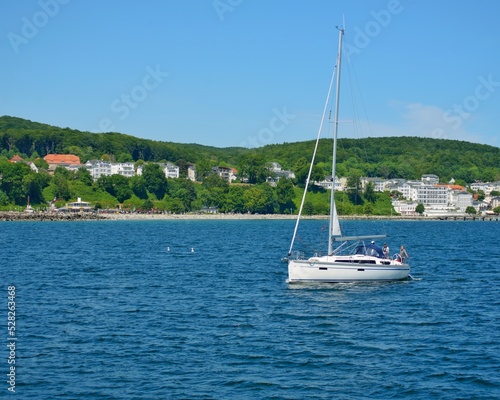 sailing ship yacht in the sea