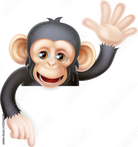 Waving Monkey Sign