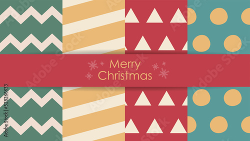 Christmas pattern for packaging paper.