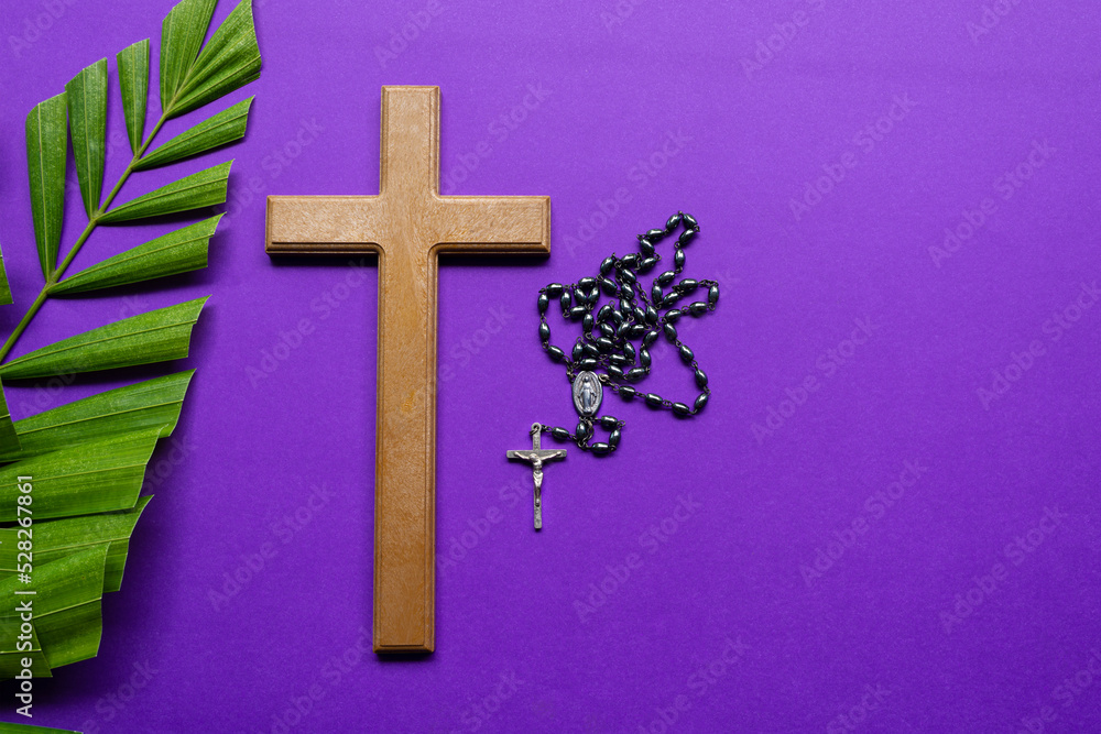 Good Friday, Palm Sunday, Ash Wednesday, Lent Season and Holy Week concept.