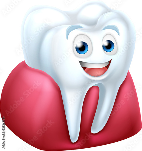 Tooth and Gum Cartoon Chara...