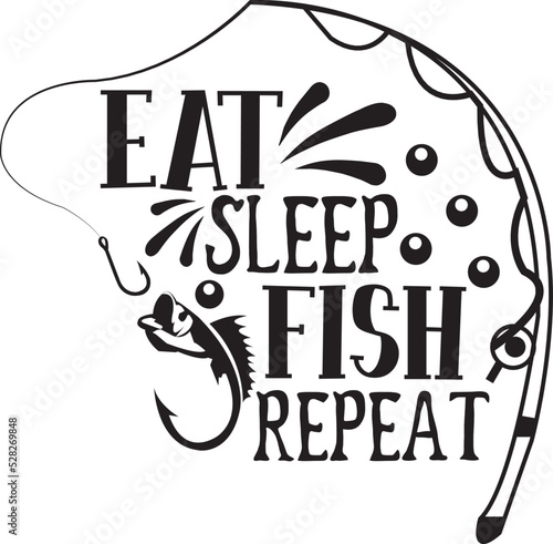 Fishing svg design cut files