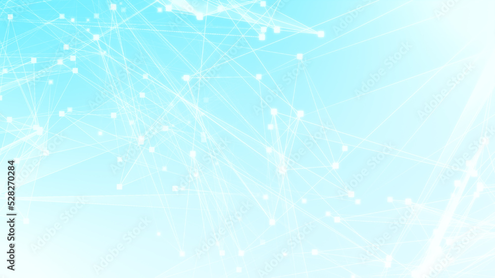 Abstract blue white polygon tech network with connect technology background. Abstract dots and lines texture background. 3d rendering. Abstract blue white polygon tech network with connect technology background. Abstract dots and lines texture background. 3d rendering.