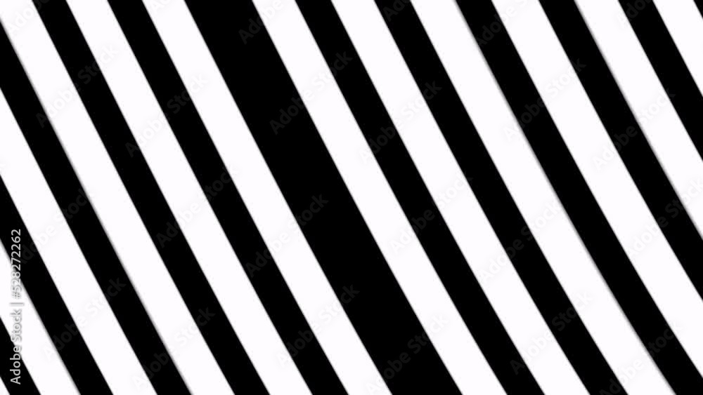Abstract background with black and white stripes.Seamless loop video. Abstract background with black and white stripes.Seamless loop video.