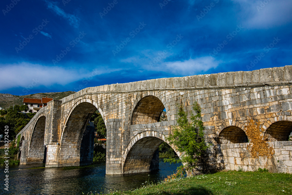 Arslanagic Bridge on Trebisnjica River in Trebinje, Bosnia And Herzegovina