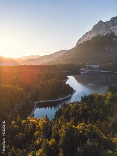 Sunrise over the lake