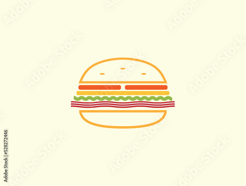 Burger Sandwich Illustration