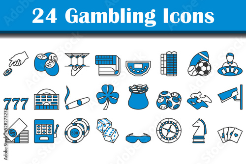 Obraz na płótnie Gambling Icon Set