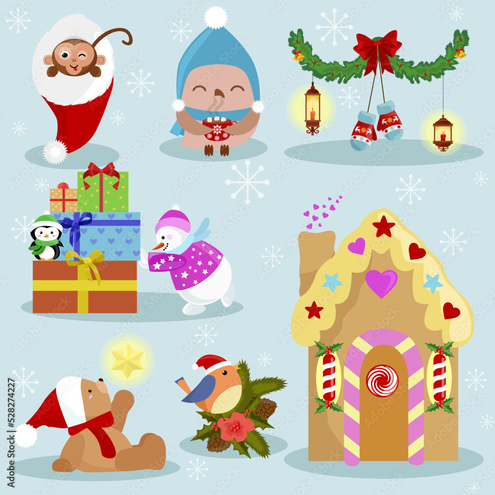 Fototapeta premium christmas and new year