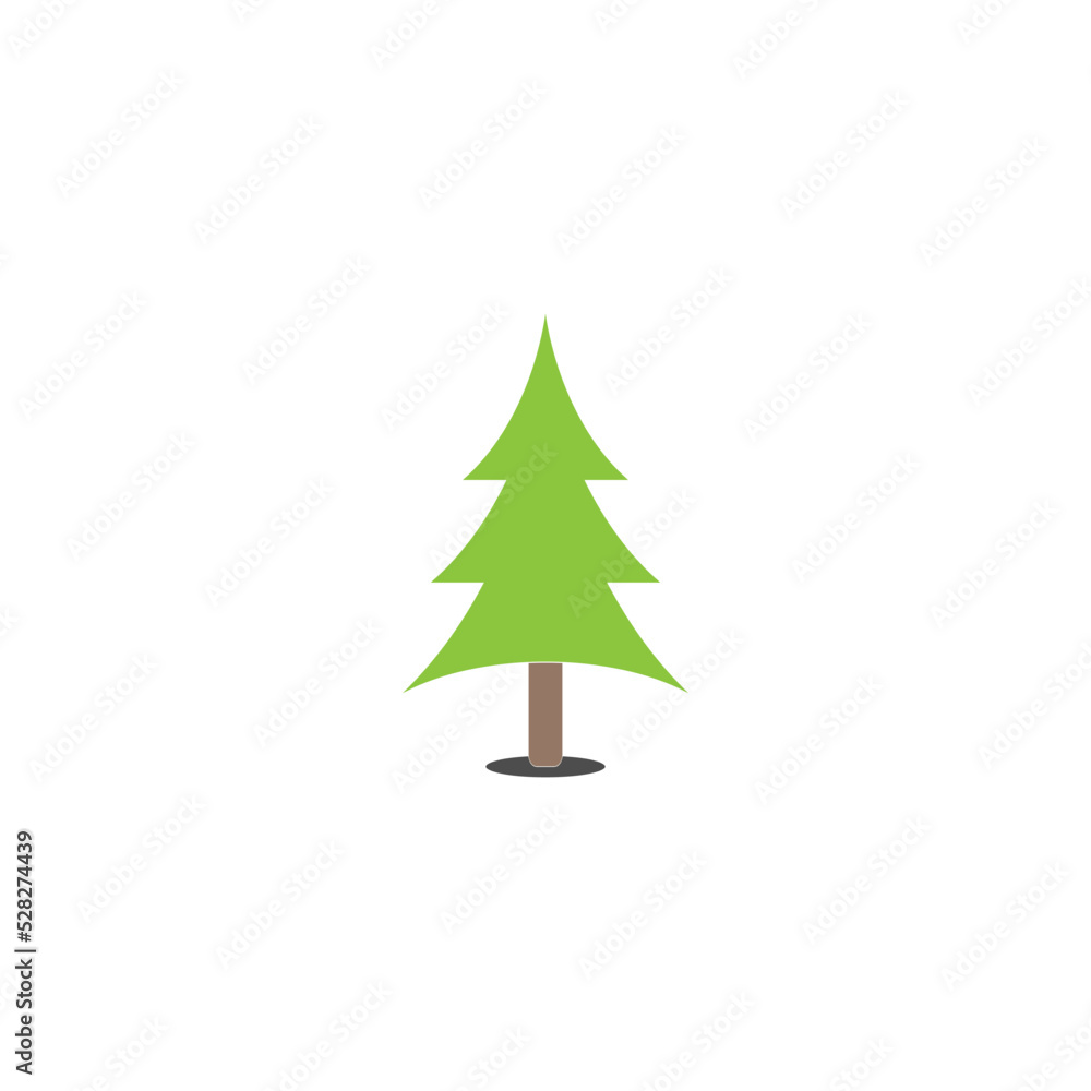 christmas tree vector logo icon illustration christmas tree vector logo icon illustration
