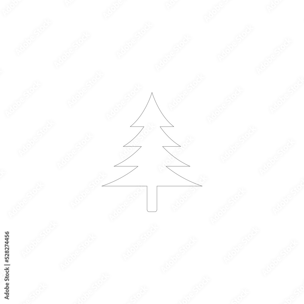christmas tree vector logo icon illustration christmas tree vector logo icon illustration