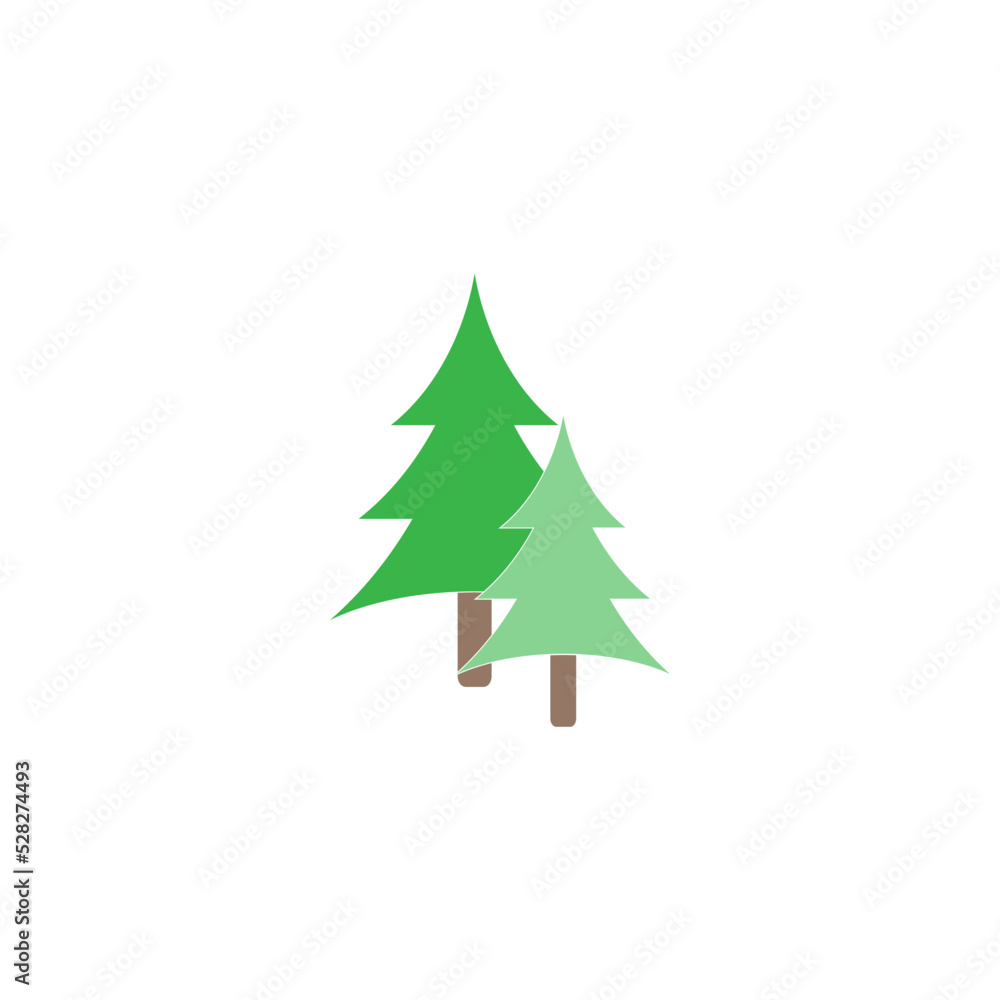 christmas tree vector logo icon illustration christmas tree vector logo icon illustration