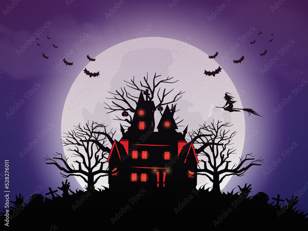 Decorative halloween background