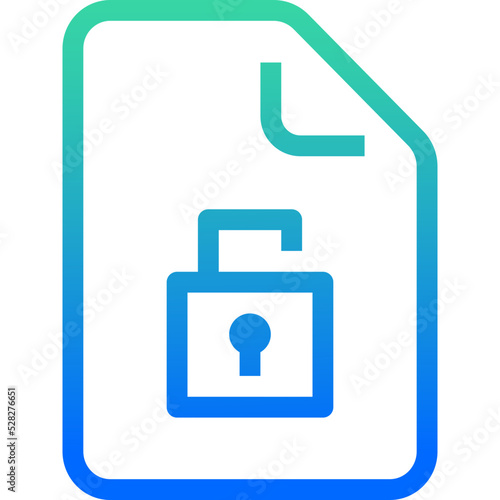 unlock file icon