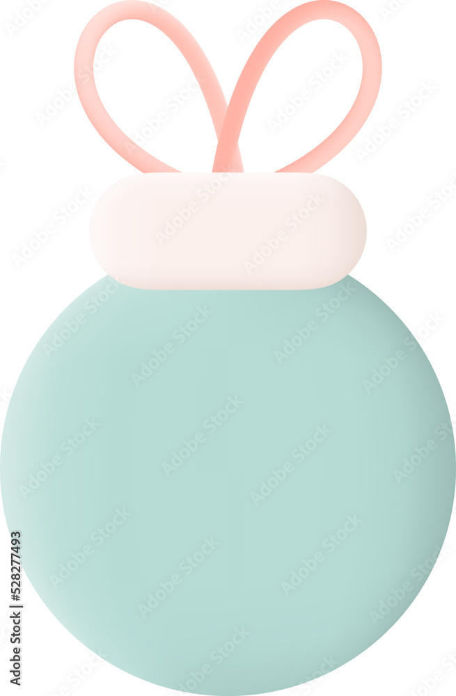 Christmas Ball 3D Icon Graphic Illustration on Transparent Background Christmas Ball 3D Icon Graphic Illustration on Transparent Background