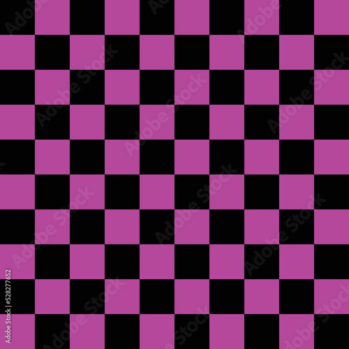 Groovy pink and black brigh neon Checkerboard Y2K 90s retro seamless pattern vector background. Abstract vintage 90s nostalgic repeat texture wallpaper, modern trendy textile design