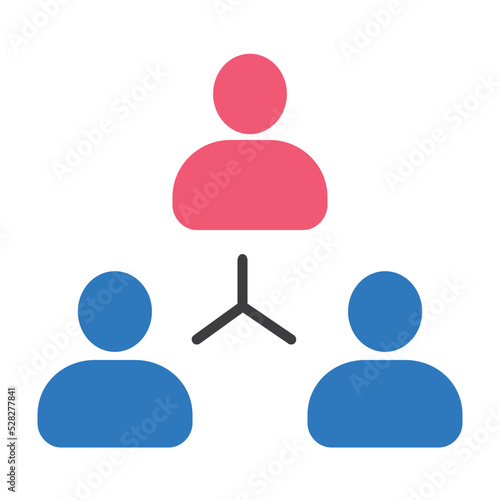 Hierarchy, leader, management, team building icon